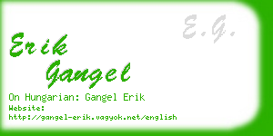 erik gangel business card